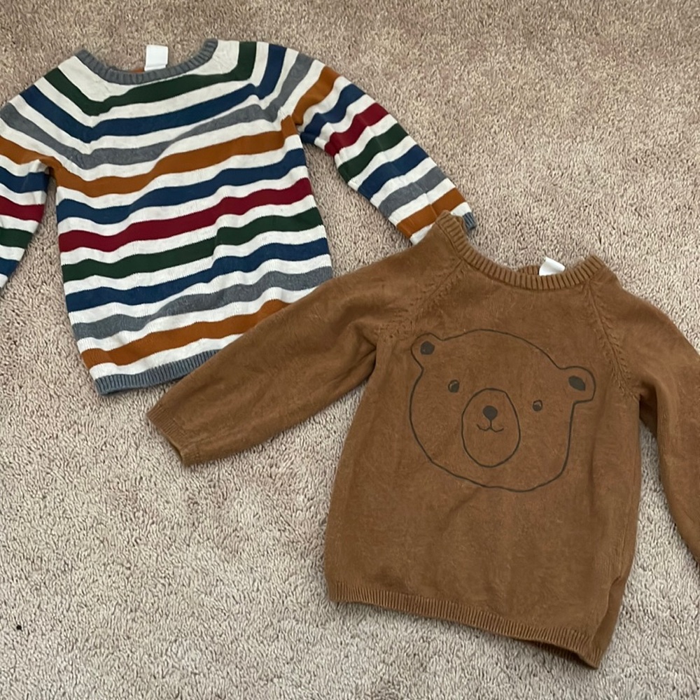 Two H&M toddler sweaters size 2t